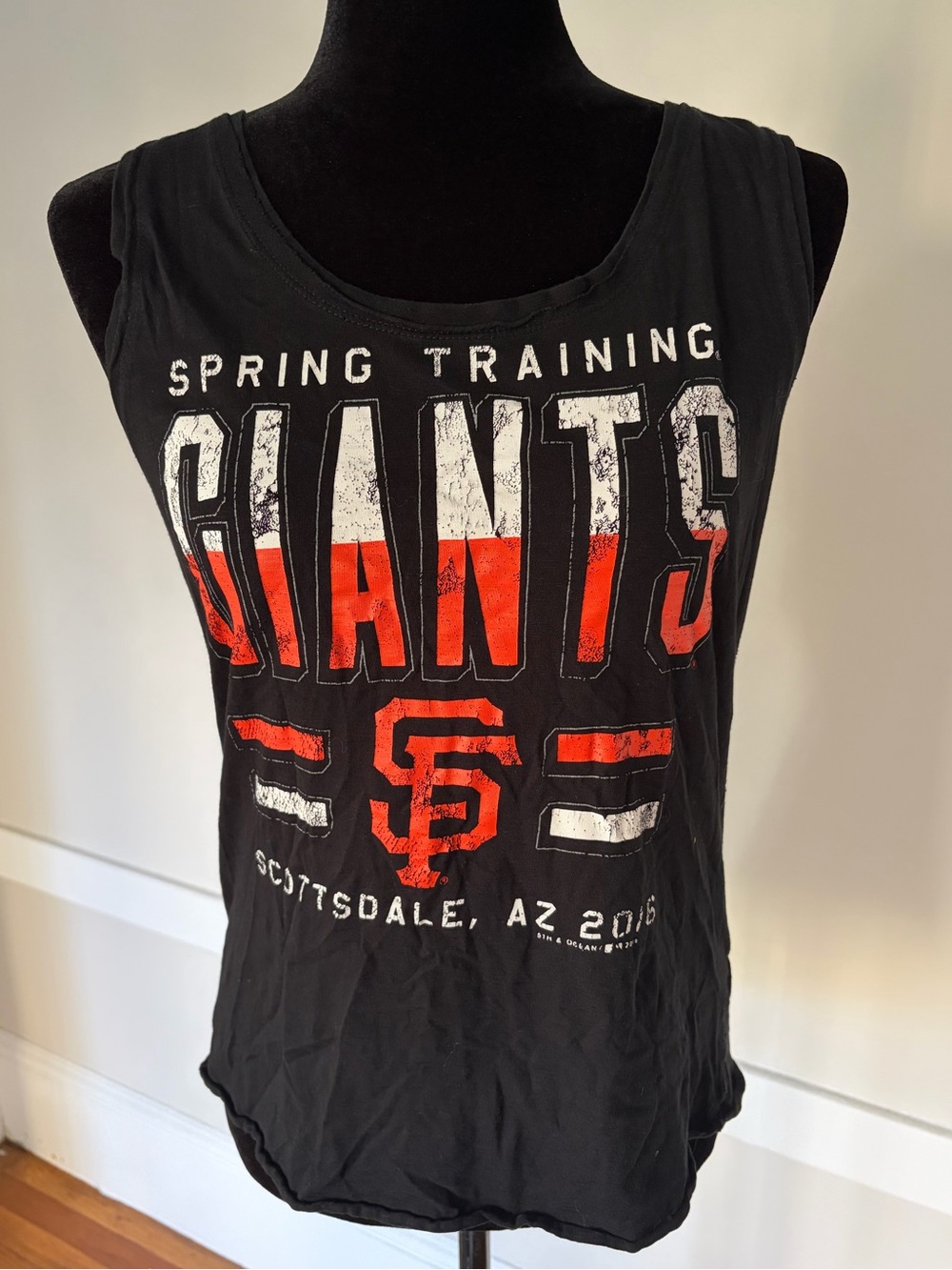 5th & Ocean San Francisco Giants Spring Training 2016 Black MLB Tank Top Sz M